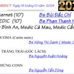 Chương trình sinh hoạt KHKT Medic 7 – Ngày 19/20/2024 (Online)