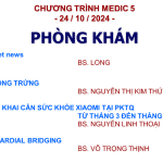 Chương trình sinh hoạt KHKT Medic 5 – Ngày 24/10/2024 (Online)